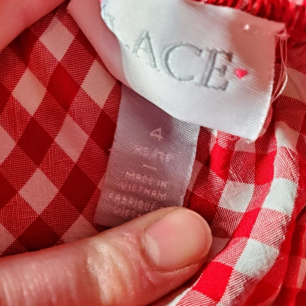 The Children's Place Girls Size 4/5 2 Pc Matching Outfit EUC Blue Red - Picture 7 of 15